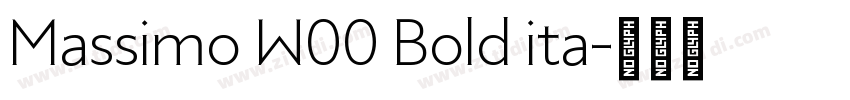 Massimo W00 Bold ita字体转换
